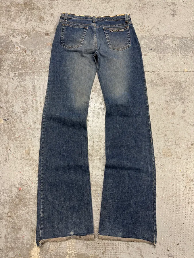 2000s Roberto Cavalli Blue Denim Jeans - Image 3