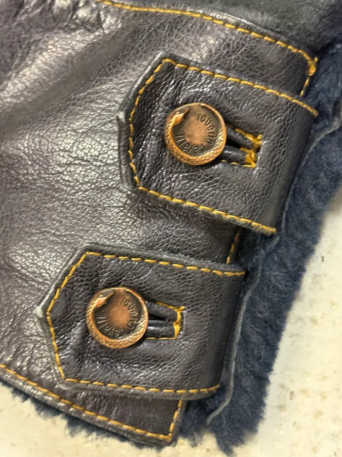 2000s Roberto Cavalli Blue Fur Shearling Jacket - Image 11