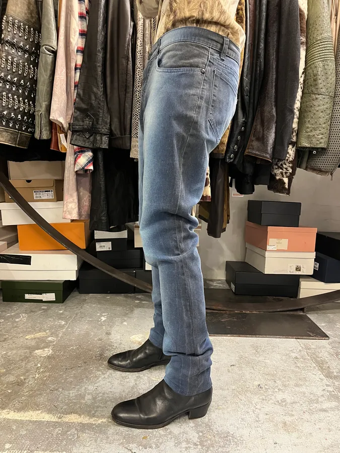 2000s Roberto Cavalli Blue Gradient Pants - Image 3