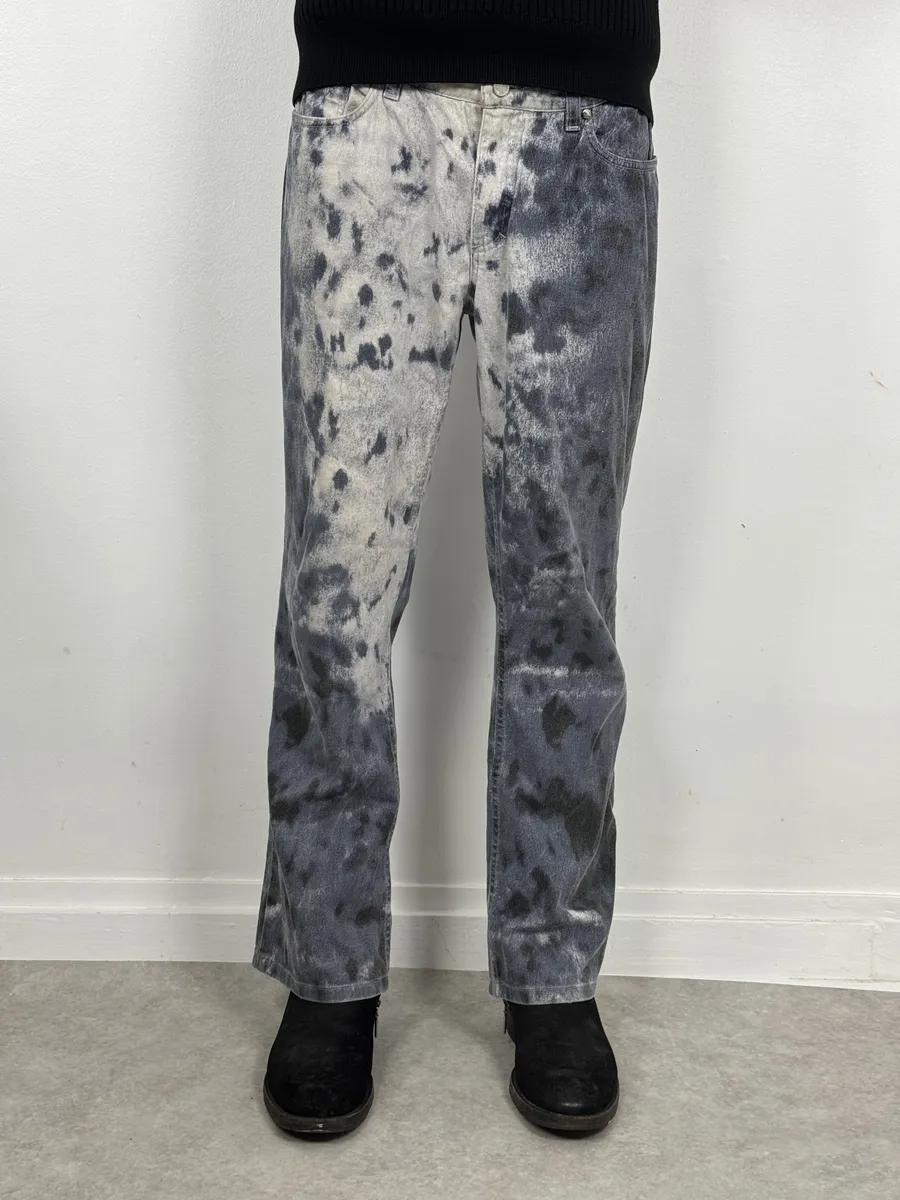 2000s Roberto Cavalli Blue Royal Cloud Pants - Image 2