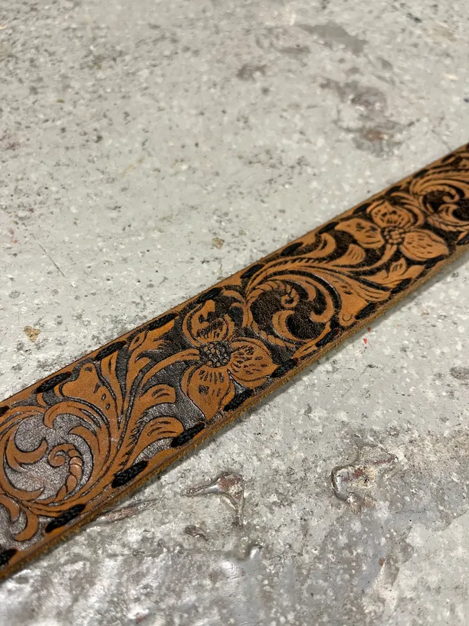 2000s Roberto Cavalli Brown Imperial Royal Leather Belt - Image 7