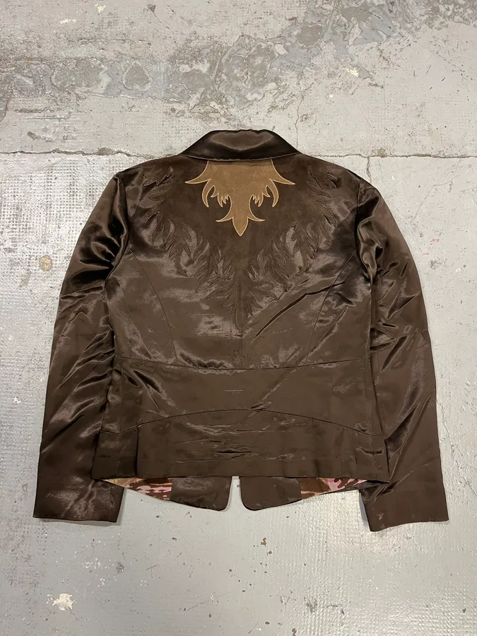 2000s Roberto Cavalli Brown Royal Jacket