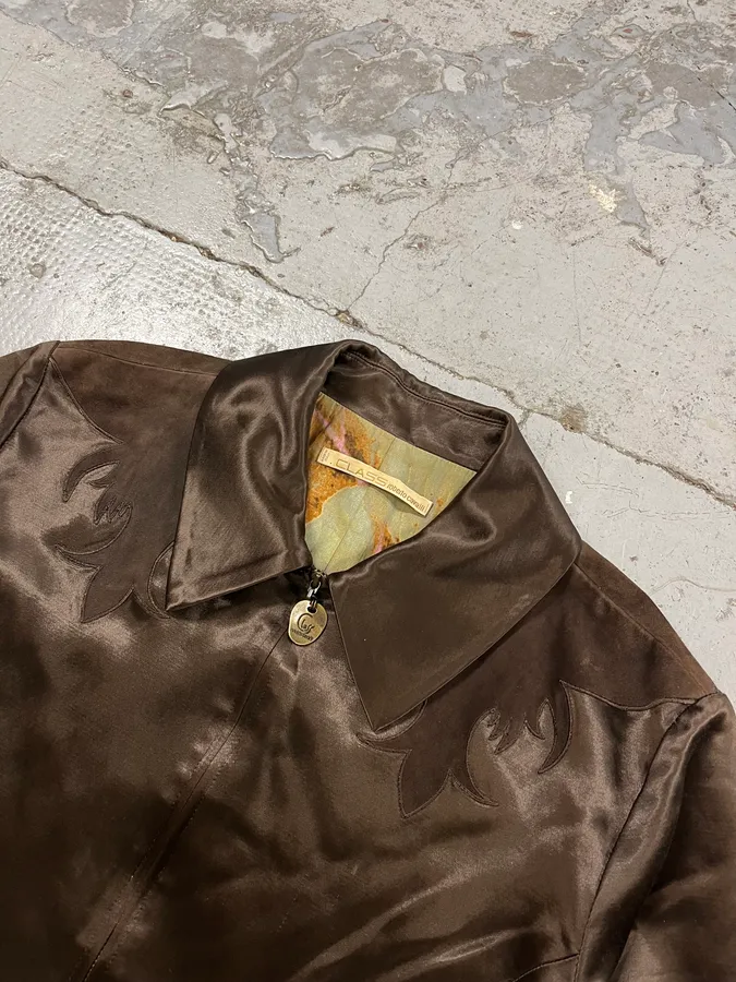 2000s Roberto Cavalli Brown Royal Jacket - Image 5