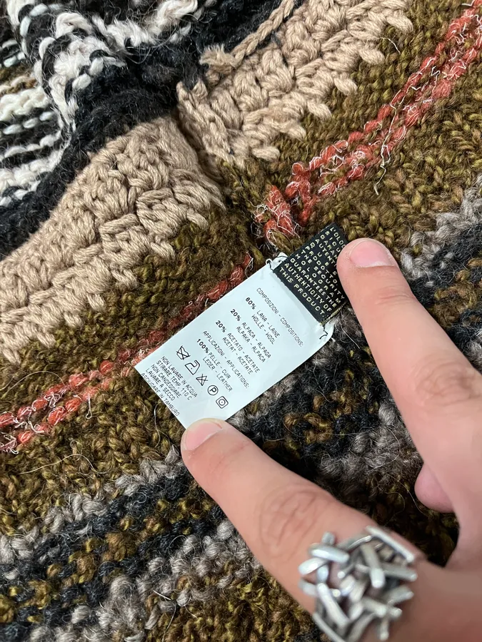 2000s Roberto Cavalli Brown Wool Zip-up Sweater - Image 12