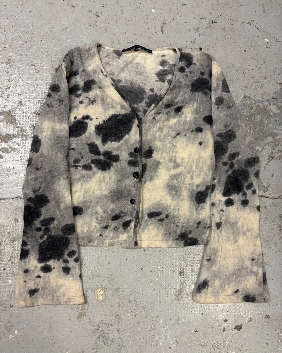 2000s Roberto Cavalli Cloud Abstract Cardigan