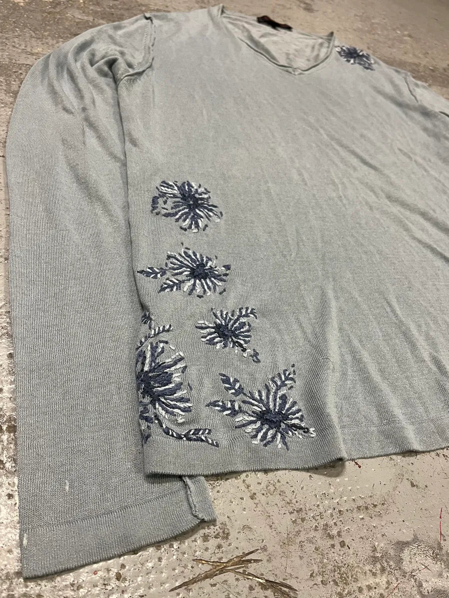 2000s Roberto Cavalli Flowers Sweater - Image 5