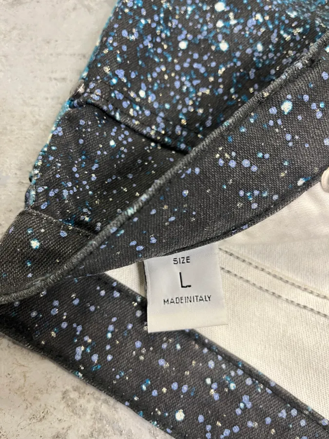 2000s Roberto Cavalli Galaxy Blue Pants - Image 10