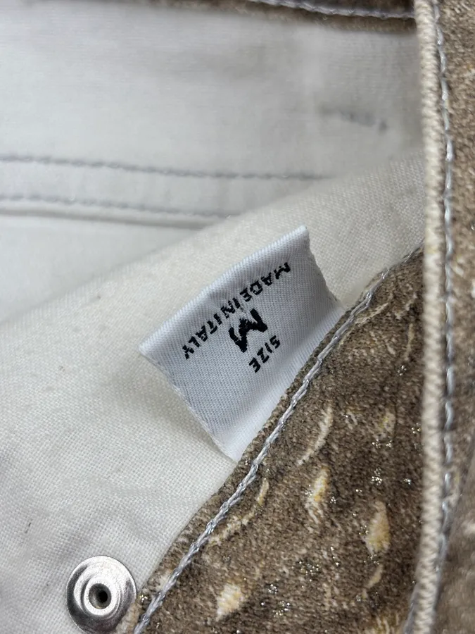 2000s Roberto Cavalli Gold Metallic Pants - Image 12