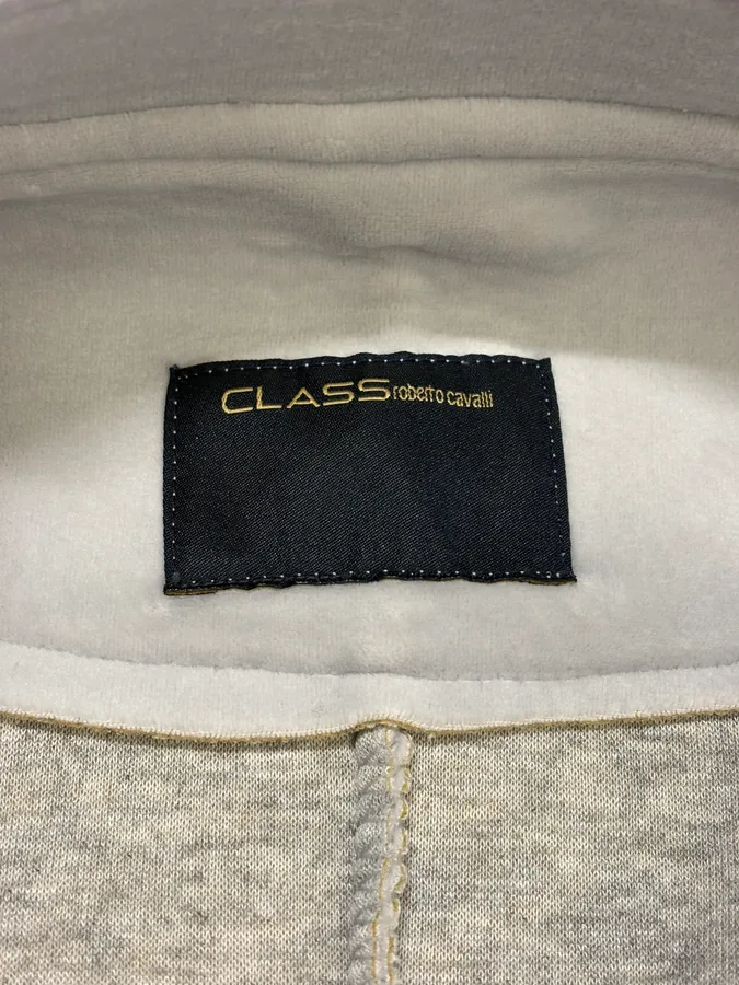 2000s Roberto Cavalli Grey Officer Double-Breasted Blazer Jacket - Image 9