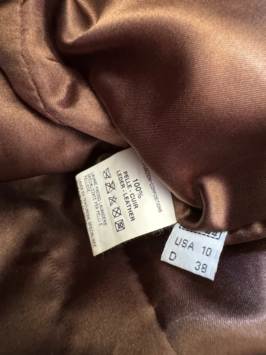 2000s Roberto Cavalli Imperial Brown Suede Leather Jacket - Image 8