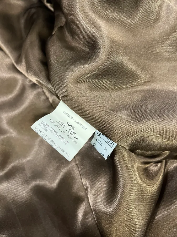 2000s Roberto Cavalli Imperial Brown Suede Leather Jacket - Image 10