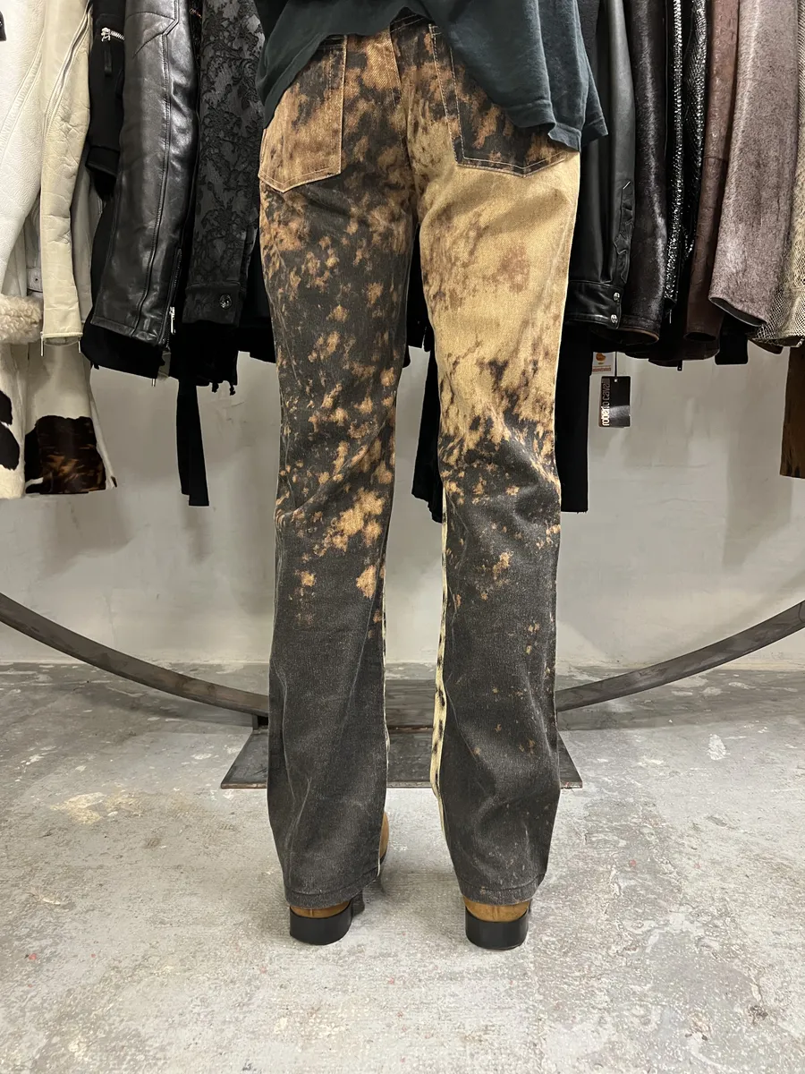 2000s Roberto Cavalli Leopard Explosion Savage Pants - Image 5