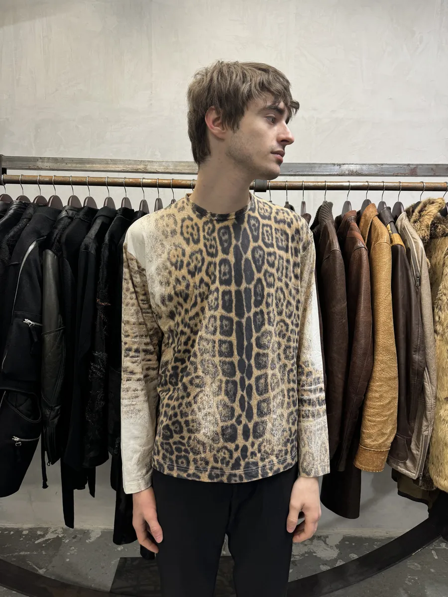 2000s Roberto Cavalli Leopard Print Longsleeves - Image 3