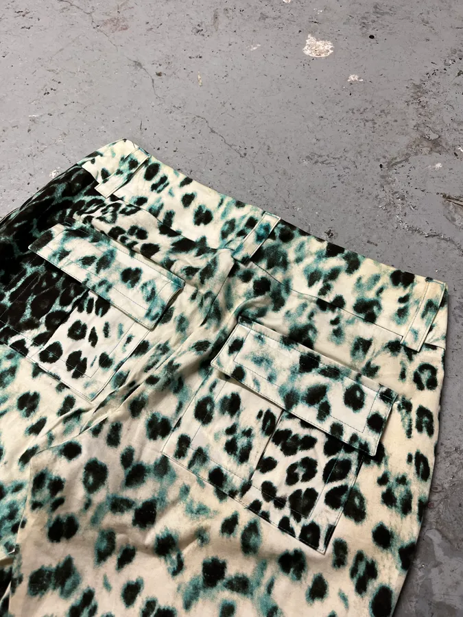 2000s Roberto Cavalli Leopard Print Madness Cozy Pants - Image 7
