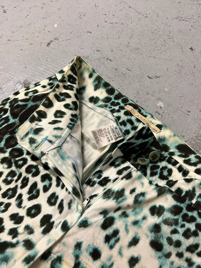 2000s Roberto Cavalli Leopard Print Madness Cozy Pants - Image 8
