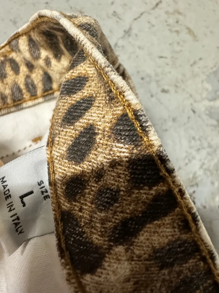 2000s Roberto Cavalli Leopard Print Pants - Image 10