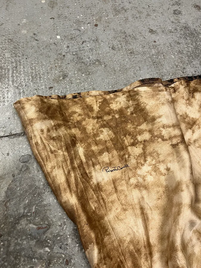 2000s Roberto Cavalli Leopard Raw Skirt - Image 9