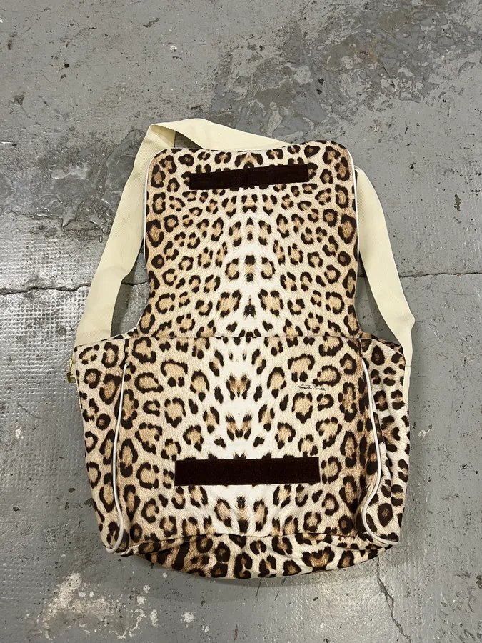 2000s Roberto Cavalli Leopard Shoulder Bag - Image 7