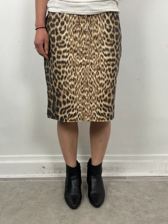 2000s Roberto Cavalli Leopard Skirt