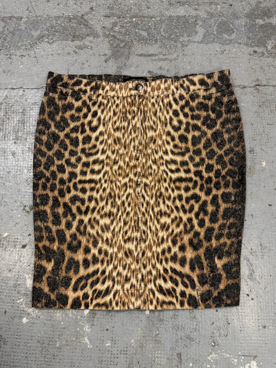 2000s Roberto Cavalli Leopard Skirt - Image 4