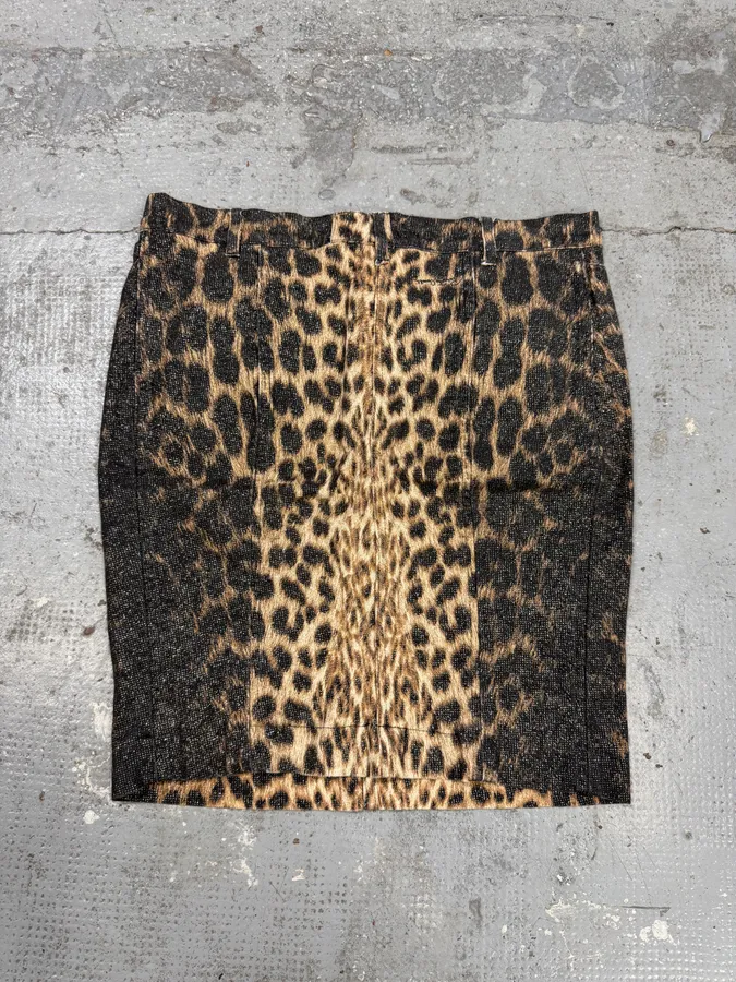 2000s Roberto Cavalli Leopard Skirt - Image 5