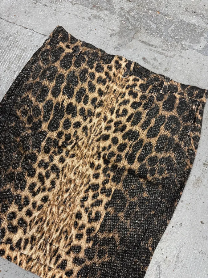 2000s Roberto Cavalli Leopard Skirt - Image 7