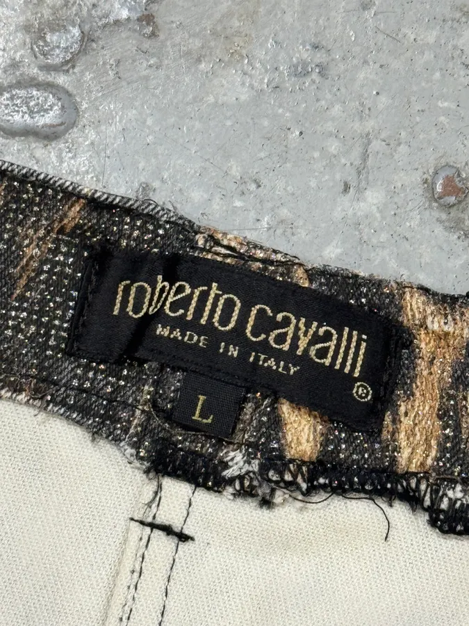 2000s Roberto Cavalli Leopard Skirt - Image 8