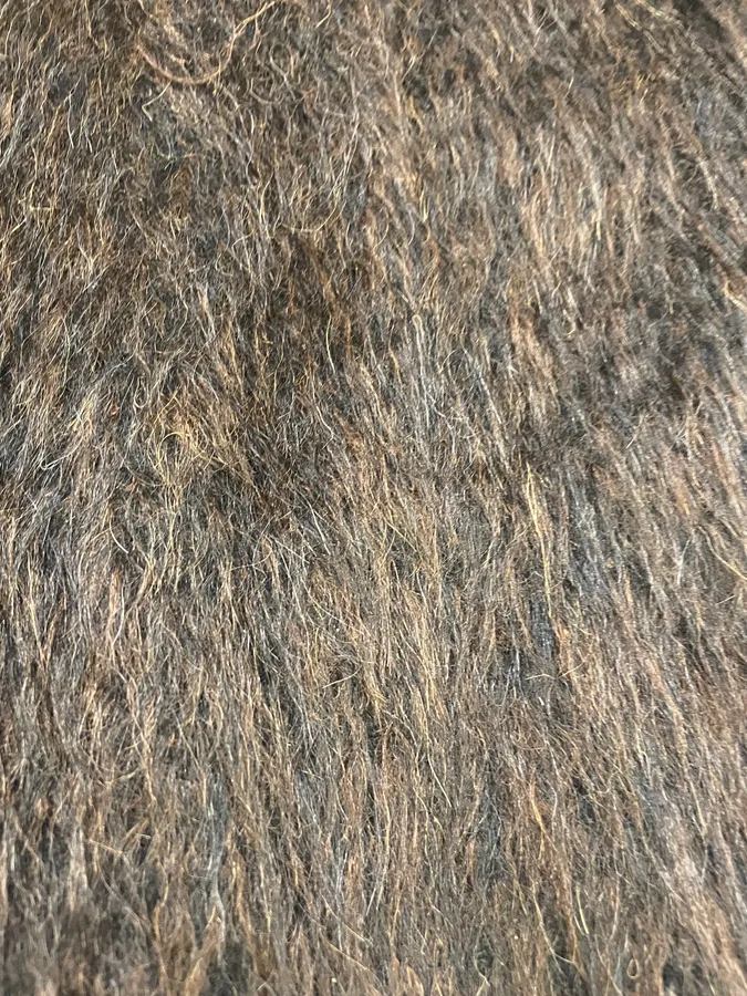 2000s Roberto Cavalli Long Mohawk Brown & Black Fur Jacket - Image 11