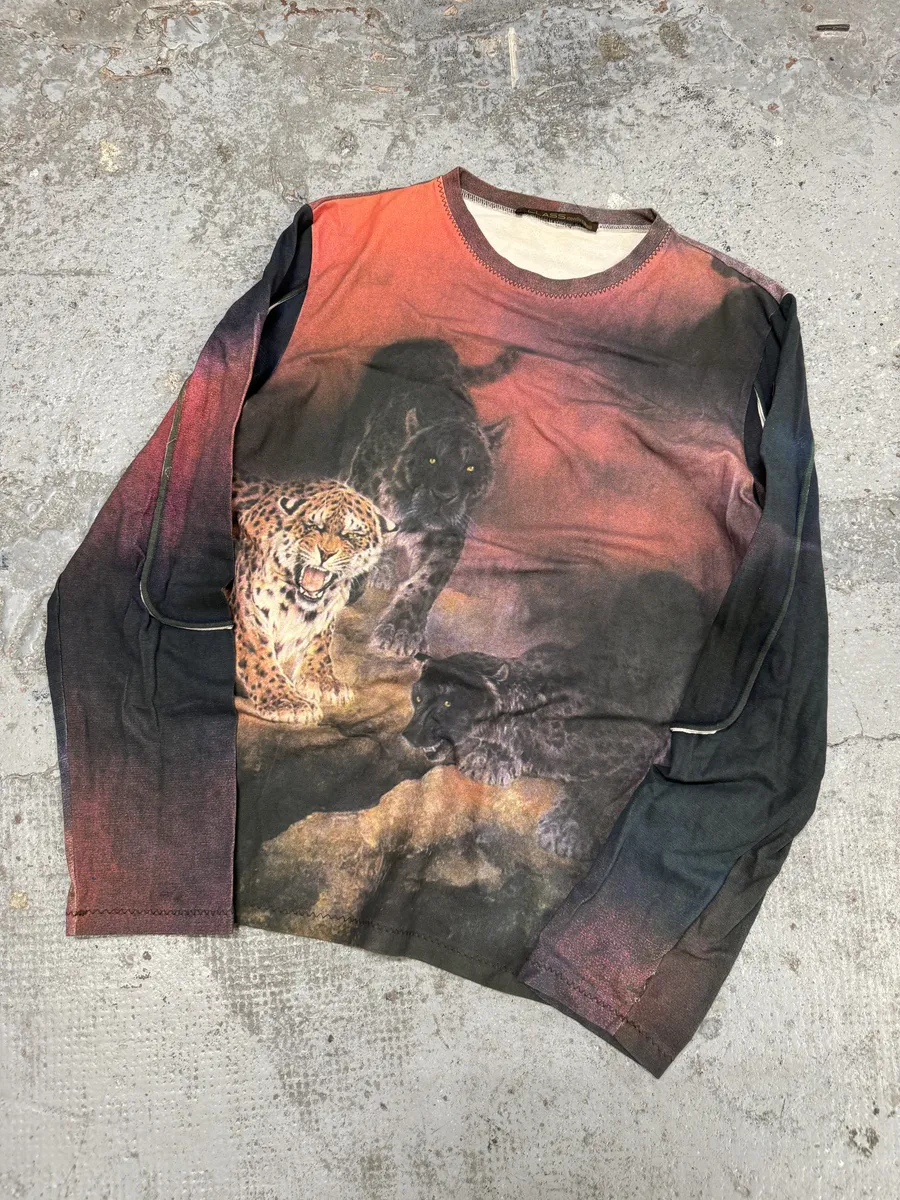 2000s Roberto Cavalli Obscure Tiger Longsleeves - Image 5