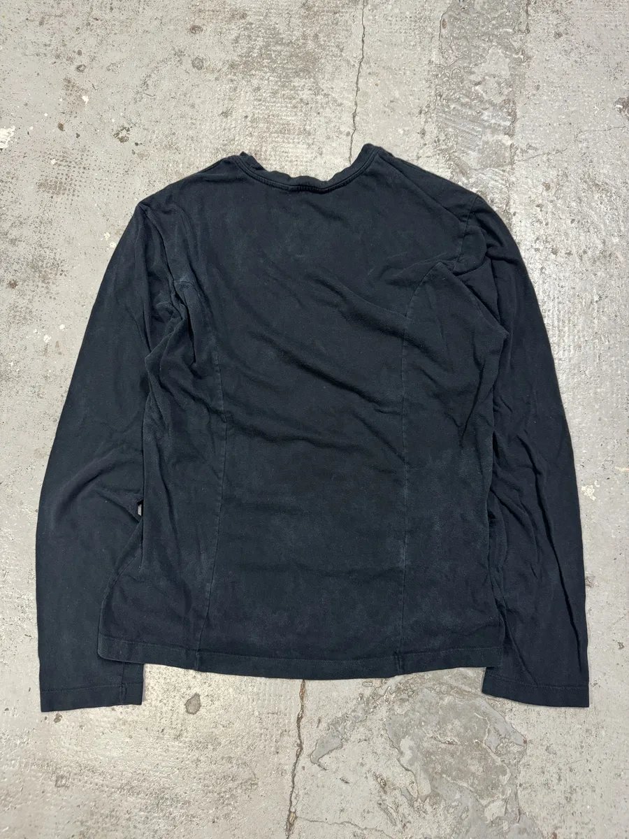 2000s Roberto Cavalli Old School Logo Black Longsleeves - Image 7