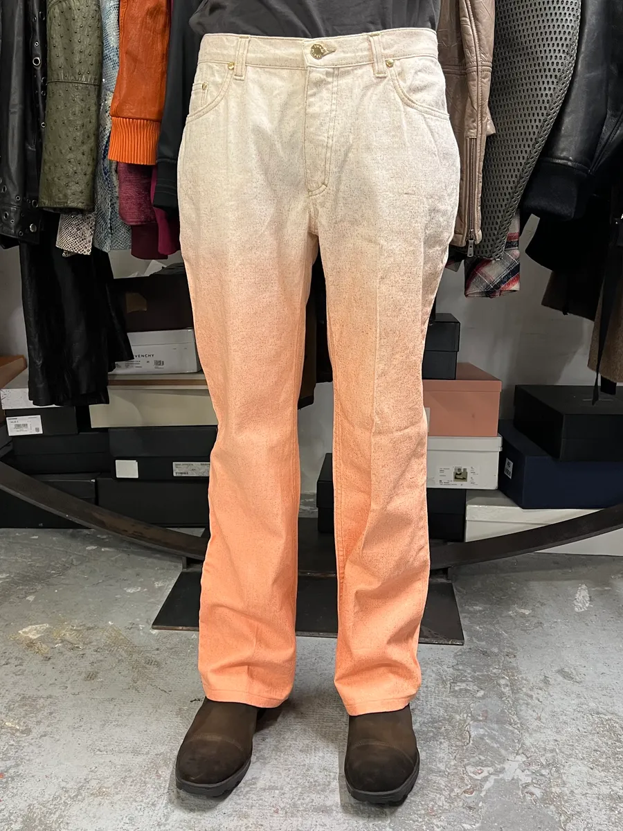 2000s Roberto Cavalli Pink Gradient Pants - Image 2