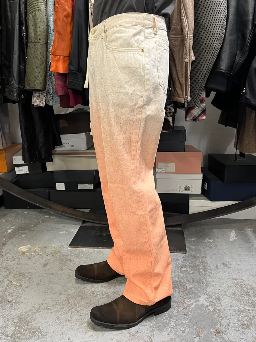 2000s Roberto Cavalli Pink Gradient Pants - Image 4