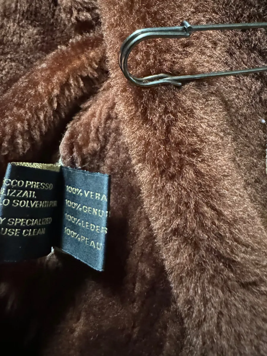 2000s Roberto Cavalli Royal Leather Long Camel Coat - Image 9