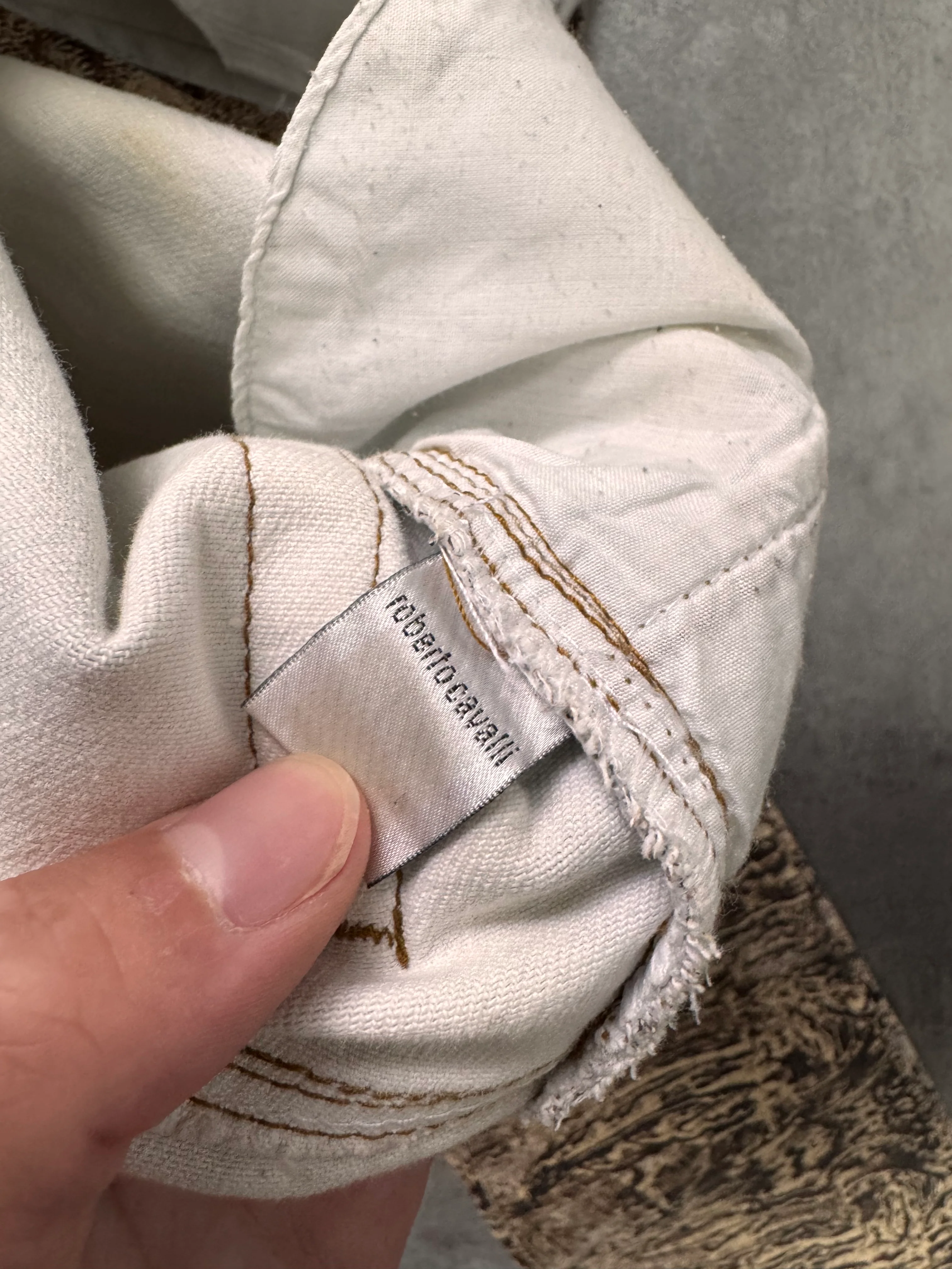2000s Cavalli Sand Erosion Pants - Image 7