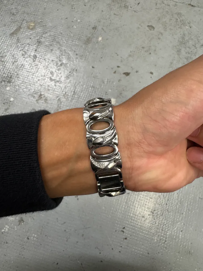 2000s Roberto Cavalli Snakes Stainless Steel Watch - Image 4