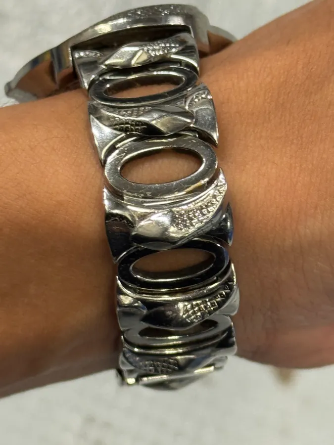 2000s Roberto Cavalli Snakes Stainless Steel Watch - Image 6