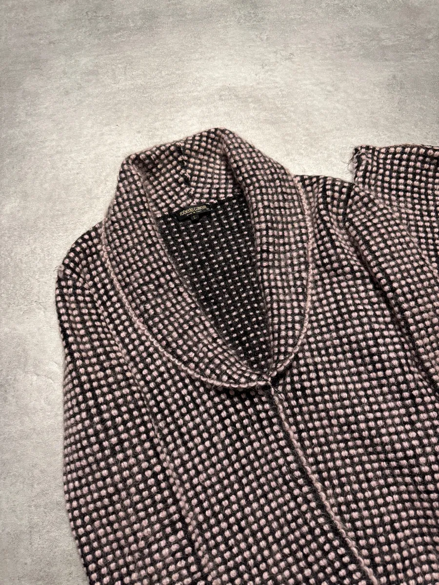 2000s Roberto Cavalli Wool Cardigan & Skirt Set - Image 3