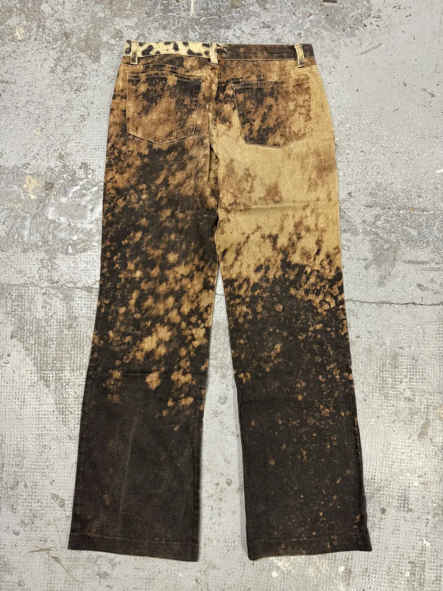 FW2001 Roberto Cavalli World Explosion Leopard Pants - Image 2