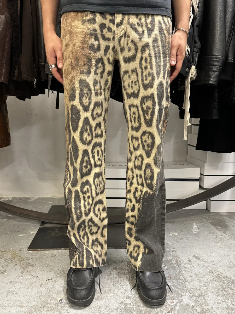 FW2001 Roberto Cavalli World Explosion Leopard Pants - Image 3