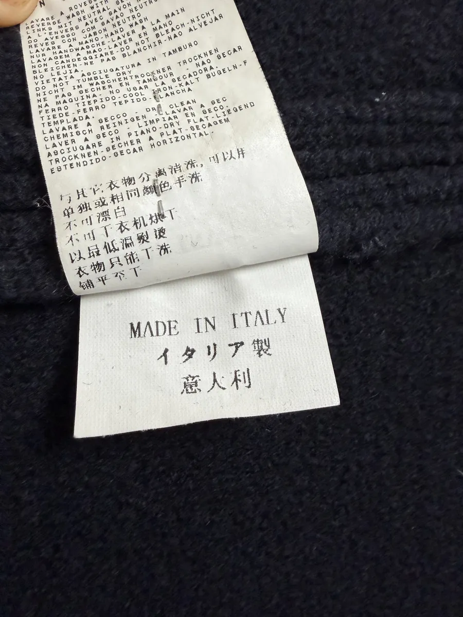 2000s Stone Island Navy Wool Officer Caban Jacket - Image 10