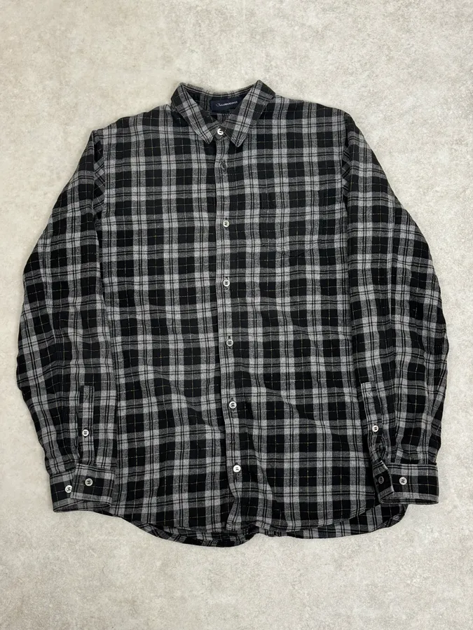 2000s Undercover Tartan Black & Grey Shirt