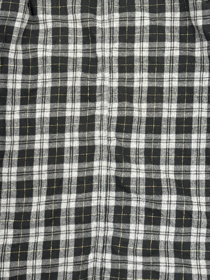 2000s Undercover Tartan Black & Grey Shirt - Image 8