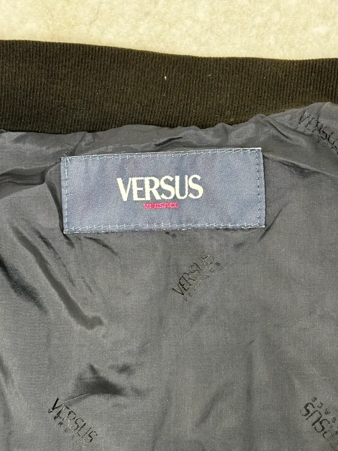 2000s Versace Black Eyled Multi Zips Jacket - Image 12