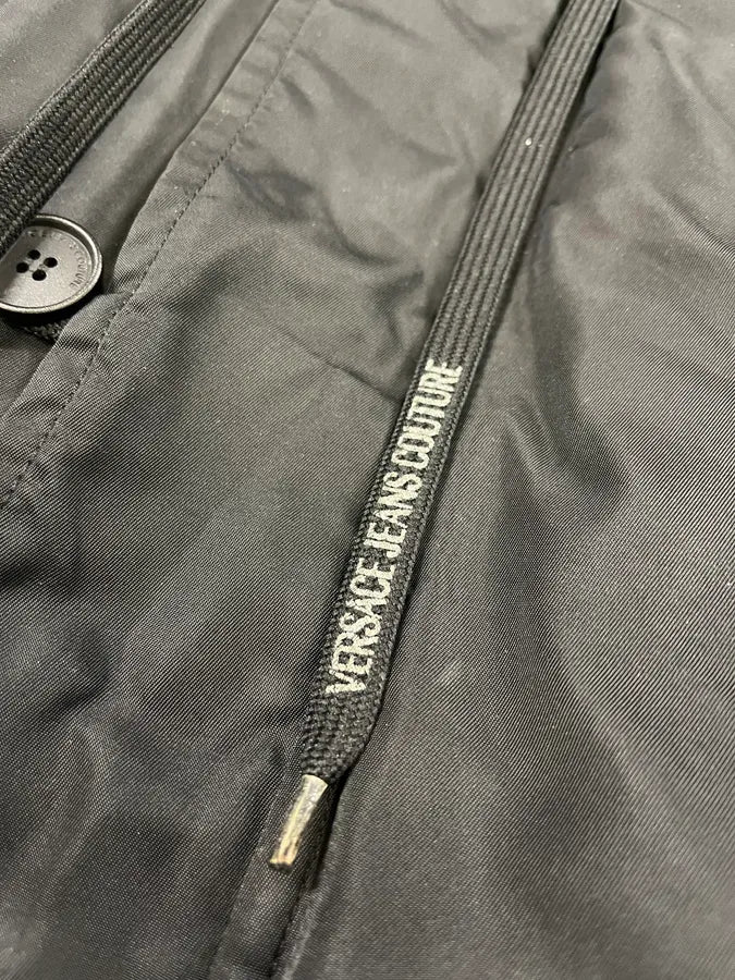 2000s Versace Black Military M1 Bomber Jacket - Image 11