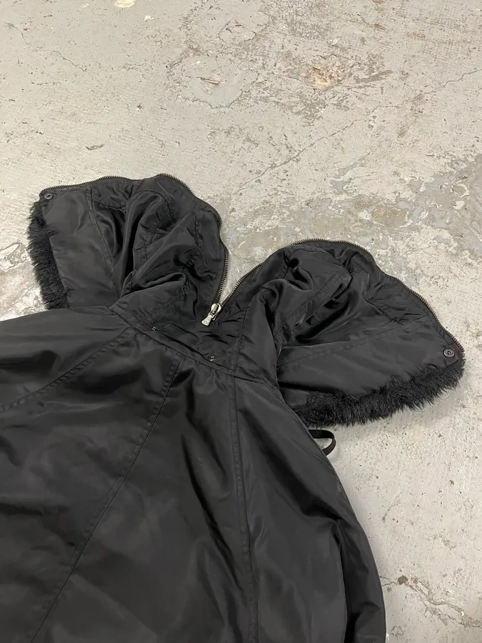 2000s Versace Black Military M1 Bomber Jacket - Image 13