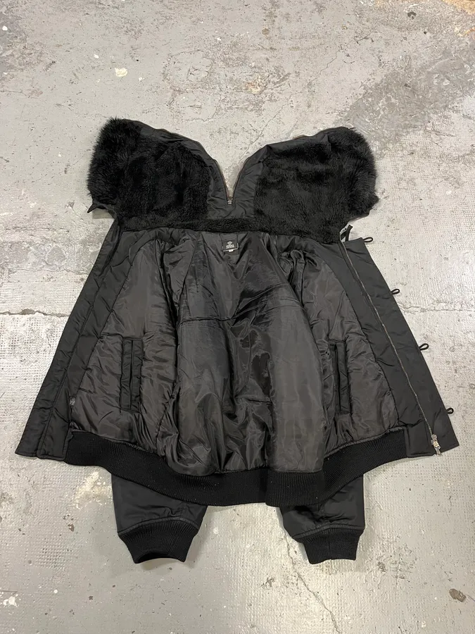 2000s Versace Black Military M1 Bomber Jacket - Image 14