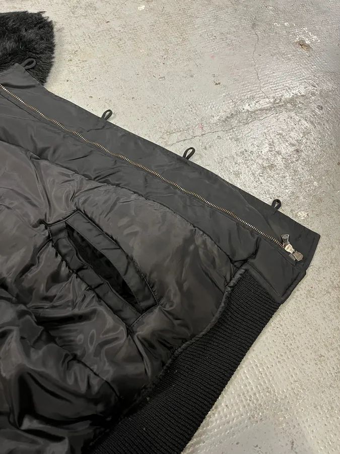 2000s Versace Black Military M1 Bomber Jacket - Image 16