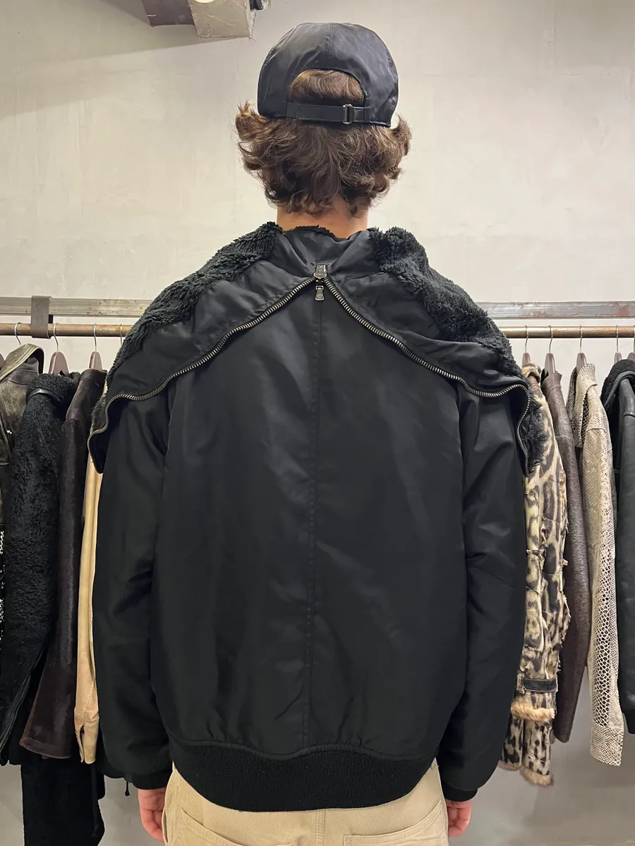 2000s Versace Black Military M1 Bomber Jacket - Image 4