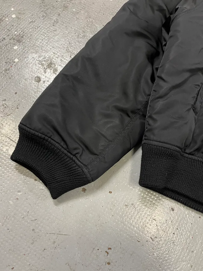 2000s Versace Black Military M1 Bomber Jacket - Image 8