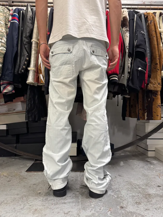 2000s Versace Blue Side Zips Denim Jeans - Image 4